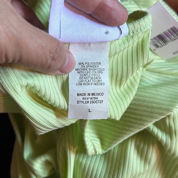 Starlet Women's Dress lime Green Size Large, NWT - Picture 6 of 7